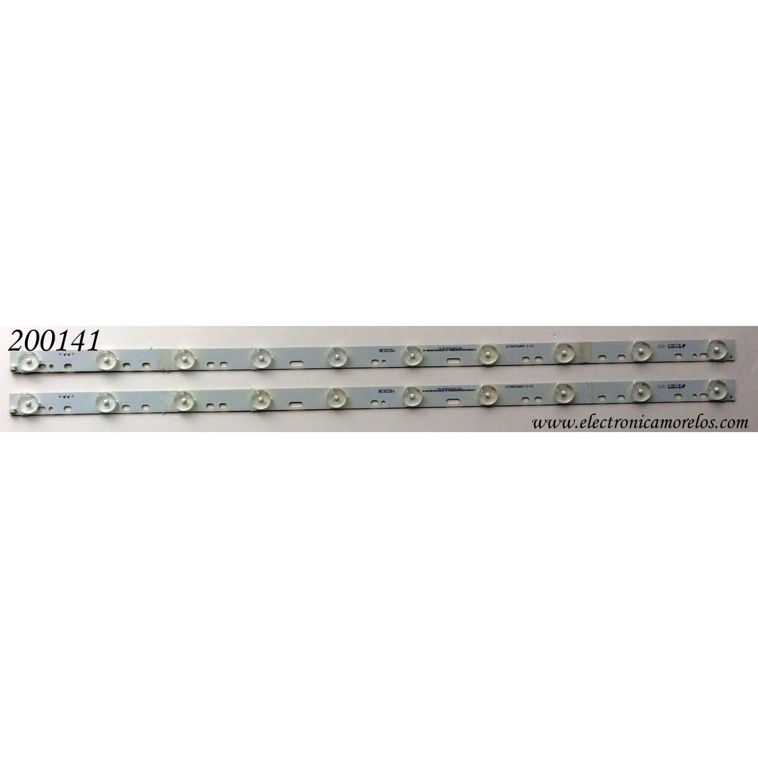 KIT DE LED PARA TV / SCEPTRE IC-C-CNA032D127 / Y5CD038 / MODELO HV320WX2-201	